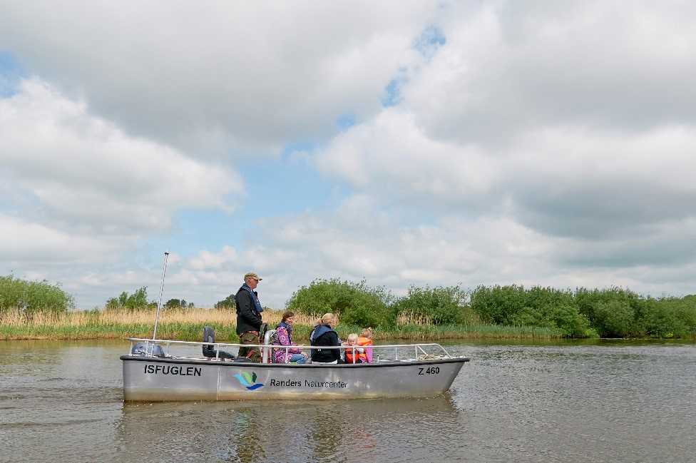 Moterbåd på Gudenåen